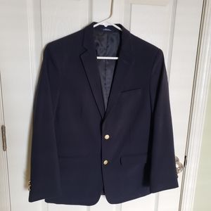 Chaps Boys Navy Blue Sports Coat/Blazer Husky 16